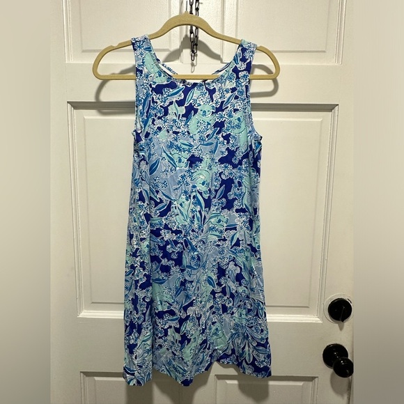Lilly Pulitzer Kristen Koala Dress, Navy/Teal Womens Size Medium NWOT - Picture 5 of 5